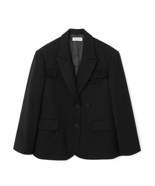 Ruffle Daddy Blazer [Black]