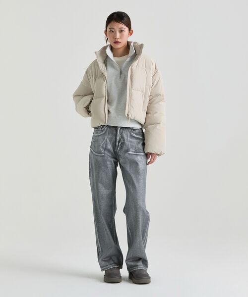 MUSINSA STANDARD WOMAN（ムシンサスタンダードウーマン）の「ウィメンズシルバーペインテッドレギュラーフィットデニムパンツ[シルバー]（デニムパンツ・レディース・その他・30/24/25/26/27/28/29）」の7枚目の写真