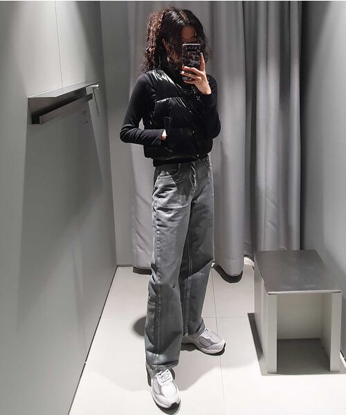 MUSINSA STANDARD WOMAN（ムシンサスタンダードウーマン）の「ウィメンズシルバーペインテッドレギュラーフィットデニムパンツ[シルバー]（デニムパンツ・レディース・その他・30/24/25/26/27/28/29）」の12枚目の写真