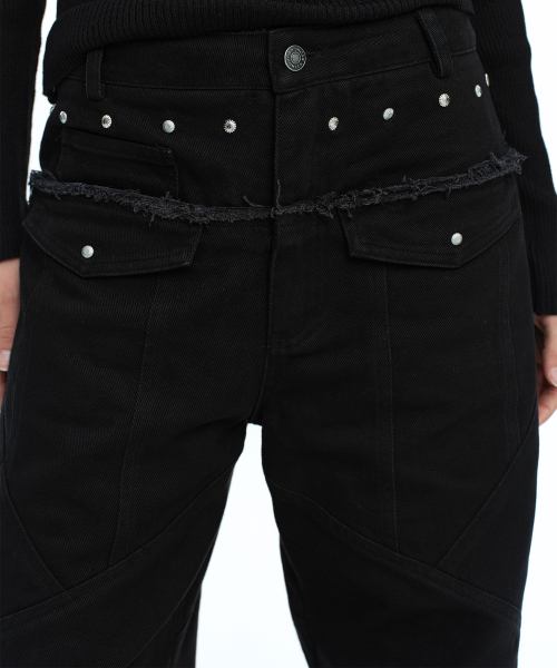 ROUGHNECK（ラフネック）の「Washing Panel Stitch Pants Black（その他パンツ・レディース・その他・SMALL/MEDIUM）」の11枚目の写真