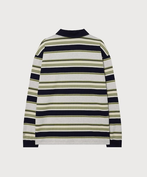 COVERNAT(カバーナット)の「Collared Rugby Long Sleeve(Tシャツ/カットソー・メンズ・杢グレー/カーキ・MEDIUM/SMALL/LARGE/X-LARGE)」の9枚目の写真