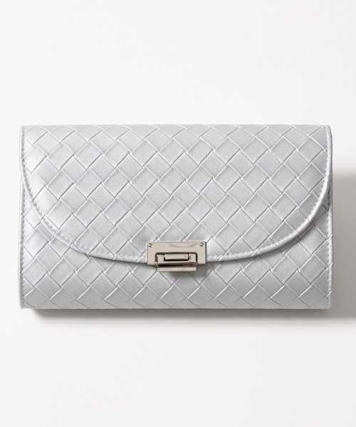 AIMER（エメ）の「格子模様クラッチパーティーバッグ（クラッチバッグ・レディース・ベージュ/シルバー・FREE）」の16枚目の写真