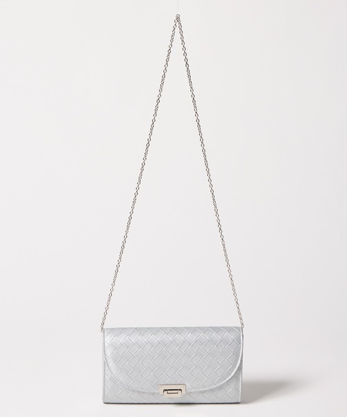 AIMER（エメ）の「格子模様クラッチパーティーバッグ（クラッチバッグ・レディース・ベージュ/シルバー・FREE）」の19枚目の写真