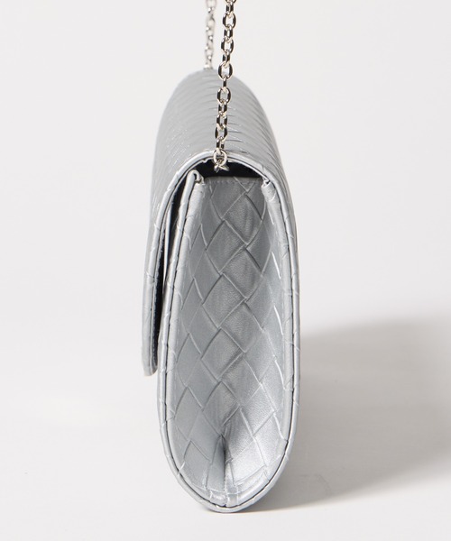 AIMER（エメ）の「格子模様クラッチパーティーバッグ（クラッチバッグ・レディース・ベージュ/シルバー・FREE）」の20枚目の写真