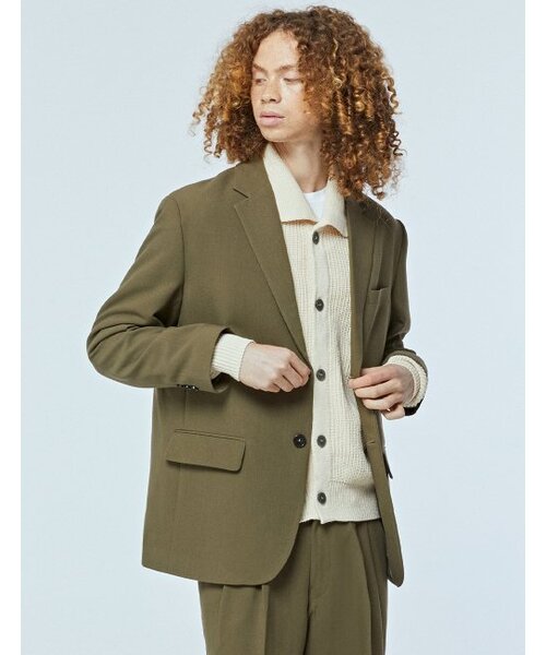 MOAA(モア)の「ベーシックセットアップブレイザー(KHAKI BEIGE)(テーラードジャケット・メンズ・その他・MEDIUM)」の1枚目の写真