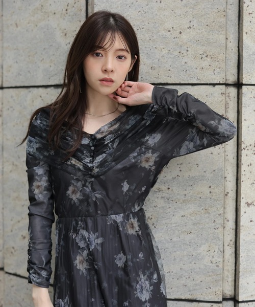 オフショルプリントワンピース（ワンピース）｜Rirandture（リランド