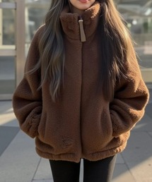 スタンドネックボアコート