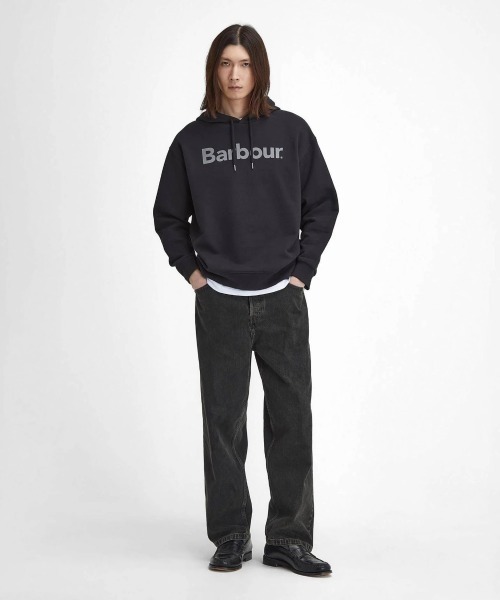 Kinetics(キネティクス)の「Barbour Nicholas Oversized Hoodie(バブアー ニコラス オーバーサイズ フード パーカー)(パーカー・メンズ・ブラック系・38/40/42)」の4枚目の写真