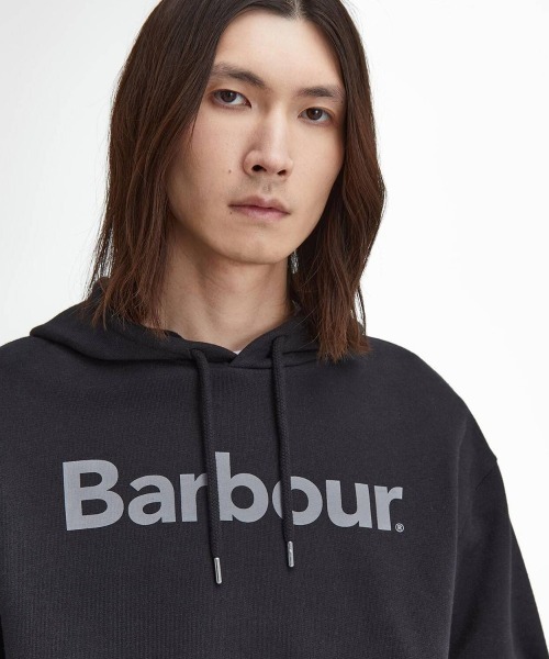Kinetics(キネティクス)の「Barbour Nicholas Oversized Hoodie(バブアー ニコラス オーバーサイズ フード パーカー)(パーカー・メンズ・ブラック系・38/40/42)」の5枚目の写真