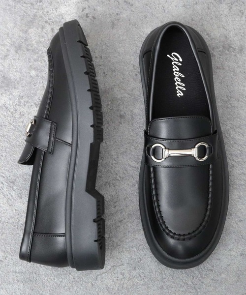 glabella(グラベラ)の「クッションソール モカシンビットローファー(ローファー・メンズ・ブラック・SS/S/M/L)」の1枚目の写真