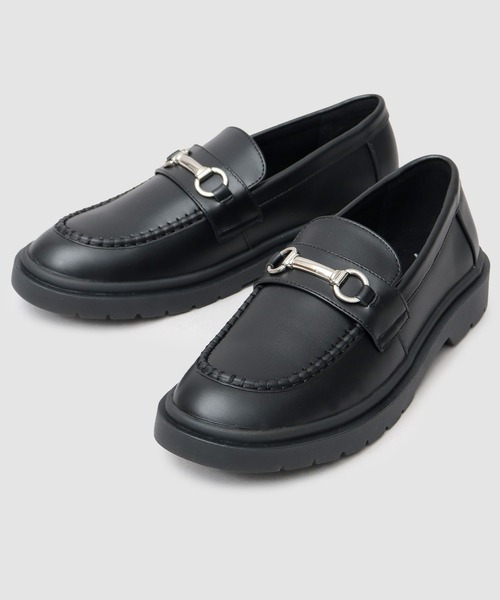 glabella(グラベラ)の「クッションソール モカシンビットローファー(ローファー・メンズ・ブラック・SS/S/M/L)」の2枚目の写真