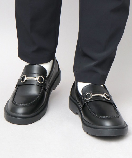 glabella(グラベラ)の「クッションソール モカシンビットローファー(ローファー・メンズ・ブラック・SS/S/M/L)」の3枚目の写真