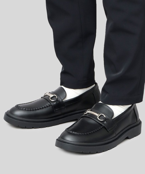 glabella(グラベラ)の「クッションソール モカシンビットローファー(ローファー・メンズ・ブラック・SS/S/M/L)」の4枚目の写真