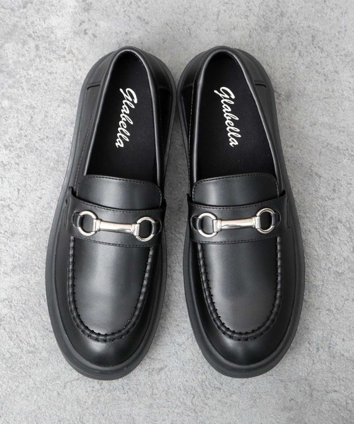 glabella(グラベラ)の「クッションソール モカシンビットローファー(ローファー・メンズ・ブラック・SS/S/M/L)」の5枚目の写真