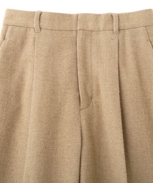 ETRE TOKYO(エトレトウキョウ)の「ウールツイルセミワイドパンツ(その他パンツ・レディース・ベージュ/ネイビー・S/M)」の11枚目の写真