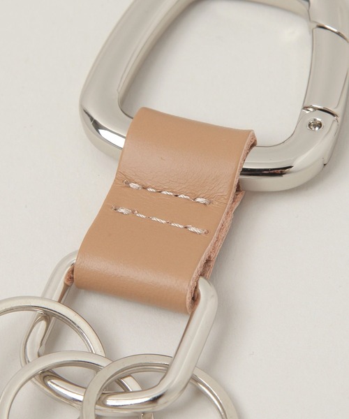 RAGEBLUE（レイジブルー）の「【MADE IN JAPAN】牛革キーリング（キーホルダー・メンズ・ベージュ/ブラック・FREE）」の9枚目の写真