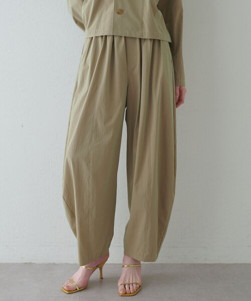 Drawing Numbers(ドローイング ナンバーズ)の「【Drawing Numbers】シャンブレーカーブワイドパンツ(その他パンツ・レディース・キャメル/カーキ/ブラック・40/38)」の3枚目の写真