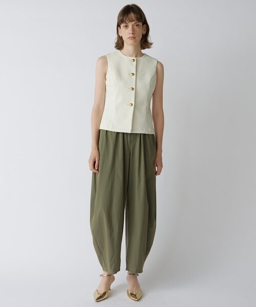 Drawing Numbers(ドローイング ナンバーズ)の「【Drawing Numbers】シャンブレーカーブワイドパンツ(その他パンツ・レディース・キャメル/カーキ/ブラック・40/38)」の18枚目の写真