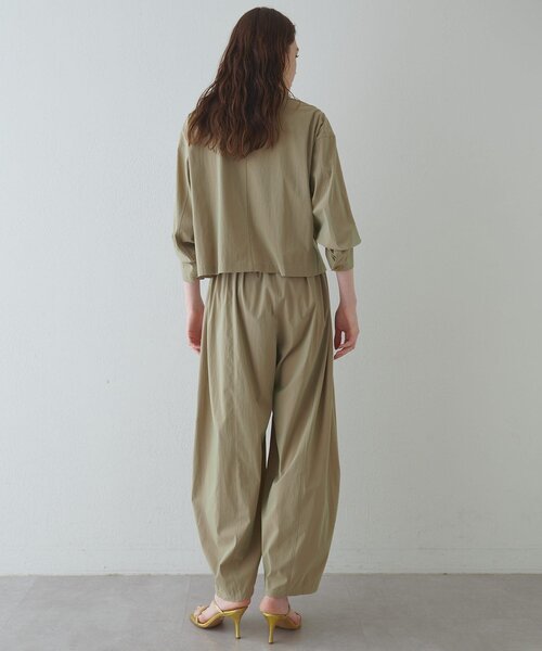 Drawing Numbers(ドローイング ナンバーズ)の「【Drawing Numbers】シャンブレーカーブワイドパンツ(その他パンツ・レディース・キャメル/カーキ/ブラック・40/38)」の6枚目の写真