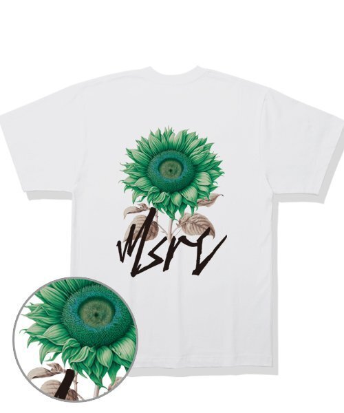 MONSTER REPUBLIC（モンスターリパブリック）の「サンフラワーミックスグリーンTシャツホワイト（Tシャツ/カットソー・レディース・その他・LARGE/MEDIUM/SMALL/X-LARGE）」の3枚目の写真