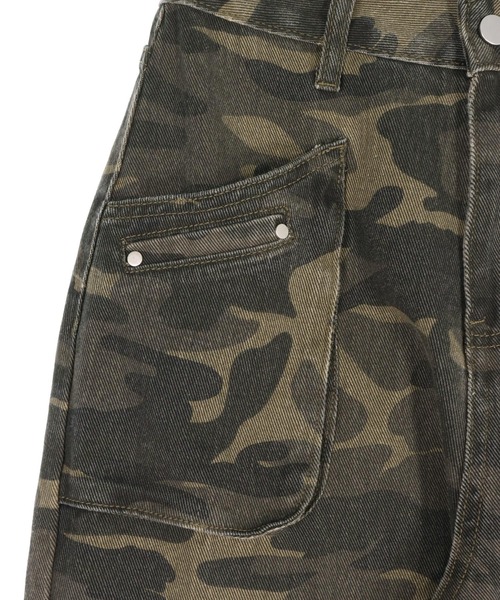 ANAP（アナップ）の「カモフラージュ ワイドレッグ デザイン カーゴパンツ（カーゴパンツ・レディース・カーキ・S/M）」の11枚目の写真
