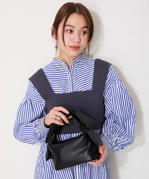 MISCH MASCH(ミッシュマッシュ)の「ビッグリボンハンドバッグ(ハンドバッグ・レディース・ブラック・フリ-)」の14枚目の写真