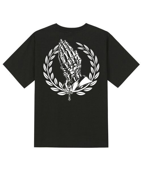 KAN6312(カン6312)の「KTB0194 スカルハンド 半袖Tシャツ ブラック(Tシャツ/カットソー・メンズ・その他・LARGE/MEDIUM/SMALL/X-LARGE)」の1枚目の写真