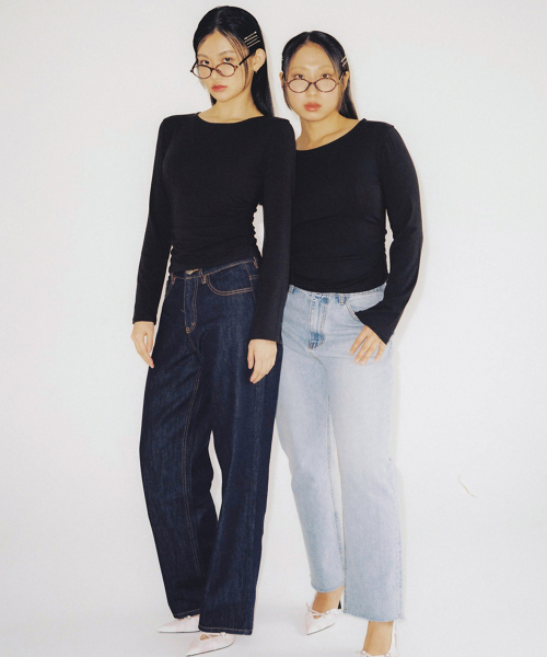 SALON DE YOHN(サロンドヨーン)の「Basic Shirring Long Sleeve T_ Black(Tシャツ/カットソー・レディース・その他・LARGE/MEDIUM/SMALL)」の6枚目の写真
