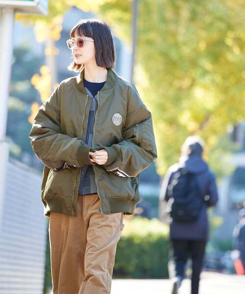 PARIS SAINT-GERMAIN(パリサンジェルマン)の「【Paris Saint-Germain / パリ・サン=ジェルマン】 JP Vintage Scarf Bomber(MA-1・メンズ・ブラック/カーキ・LARGE/MEDIUM)」の13枚目の写真