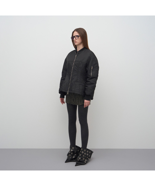 LCDC TM(エルシーディーシーティーエム)の「HOUR GLASS BOMBER JACKET(ブルゾン・レディース・ブラック・OS)」の6枚目の写真