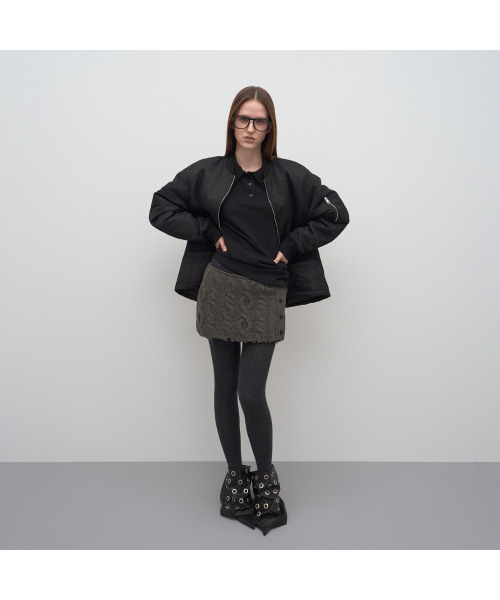 LCDC TM(エルシーディーシーティーエム)の「HOUR GLASS BOMBER JACKET(ブルゾン・レディース・ブラック・OS)」の8枚目の写真