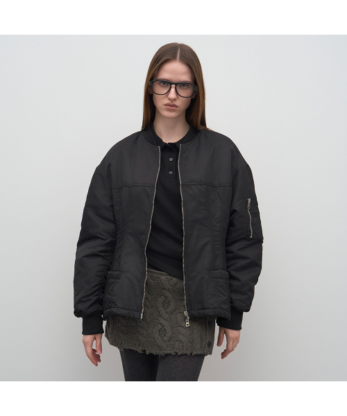 LCDC TM(エルシーディーシーティーエム)の「HOUR GLASS BOMBER JACKET(ブルゾン・レディース・ブラック・OS)」の5枚目の写真