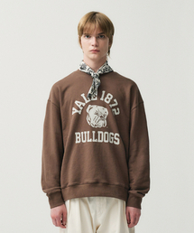 YALE（イェール）の「1872 ヴィンテージブルドッグスウェットシャツ_ダスティブラウン（スウェット）」