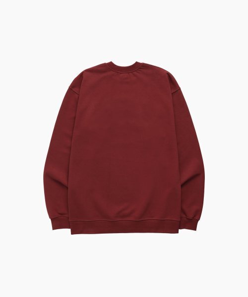 MENASOO(ミナス)の「UNISEX MNS34 APPLIQUE SWEATSHIRT_RED(スウェット・レディース・レッド・F)」の2枚目の写真