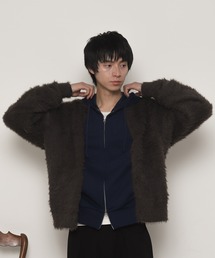 LUCY | LUCY/【25年秋冬新作】フェザーニットボタンシャツ(カーディガン/ボレロ)