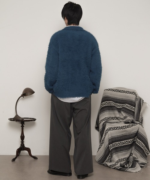 LUCY（ルーシー）の「LUCY/【25年秋冬新作】フェザーニットボタンシャツ（カーディガン/ボレロ・メンズ・ブルー/チャコール・LARGE/MEDIUM）」の15枚目の写真