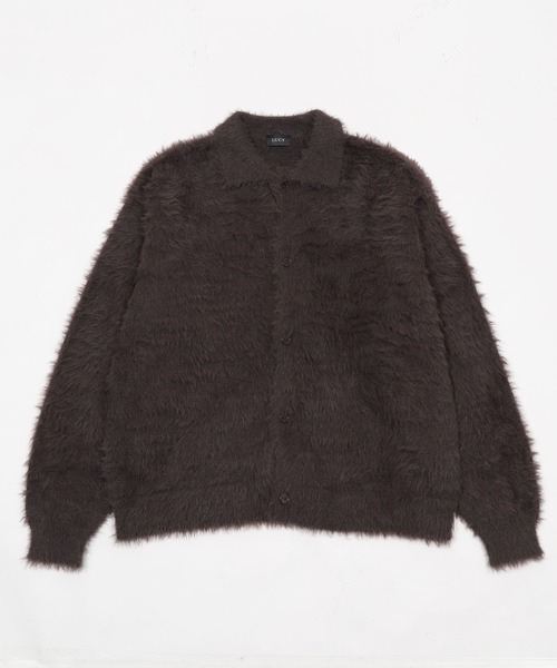 LUCY（ルーシー）の「LUCY/【25年秋冬新作】フェザーニットボタンシャツ（カーディガン/ボレロ・メンズ・ブルー/チャコール・LARGE/MEDIUM）」の18枚目の写真