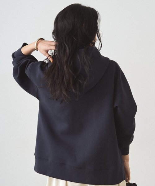 LOUNGEDRESS（ラウンジドレス）の「ポンチパーカー（パーカー・レディース・ライトグレー/ネイビー/オフホワイト・FREE）」の5枚目の写真