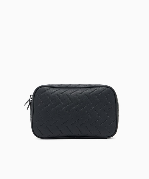 ARMANI EXCHANGE(アルマーニエクスチェンジ)の「【A|X アルマーニ エクスチェンジ】エンボスロゴ ポーチ/セカンドバッグ(ポーチ・メンズ・ブラック・FREE)」の3枚目の写真