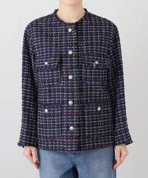 GIOLICA ツイードジャケット（ノーカラージャケット）｜IENA（イエナ