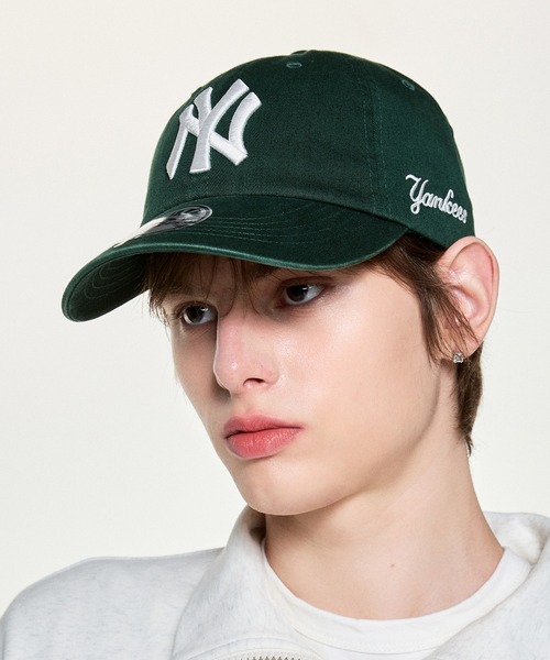 MLB（メジャーリーグベースボール）の「【日本未入荷】MLB KOREA シグネチャー アンストラクチャーボールキャップ NYヤンキース LAドジャース（キャップ・レディース・ベージュ/ブラック/ワイン/グリーン/スカイブルー/ブルー・FREE）」の4枚目の写真