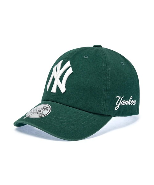 こ*ー様 ツバ裏緑　〜90s ANNCO×MLB NY ヤンキース　ベースボール 日本未入荷】MLB KOREA シグネチャー アンストラクチャーボール