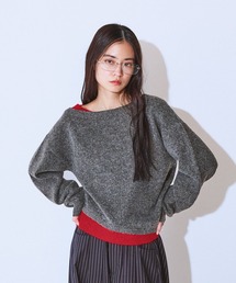 JEANASIS | アシメレイヤーバイカラープルオーバー/640713(ニット/セーター)