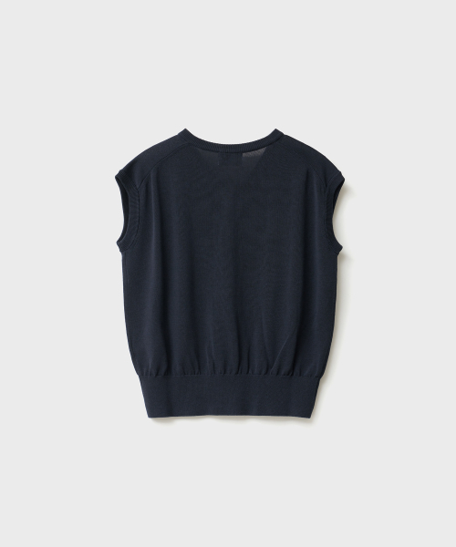 ANOTHER OFFICE WOMEN（アナザー オフィス ウーマン）の「w. Layer Silk Knit Vest (Dark Navy)（ベスト・レディース・その他・0）」の2枚目の写真