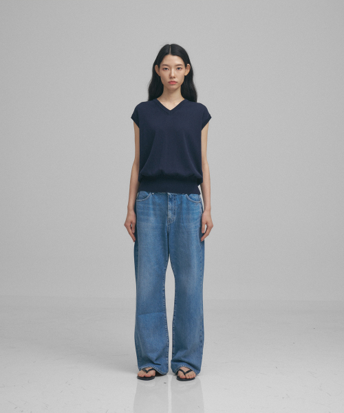 ANOTHER OFFICE WOMEN（アナザー オフィス ウーマン）の「w. Layer Silk Knit Vest (Dark Navy)（ベスト・レディース・その他・0）」の4枚目の写真