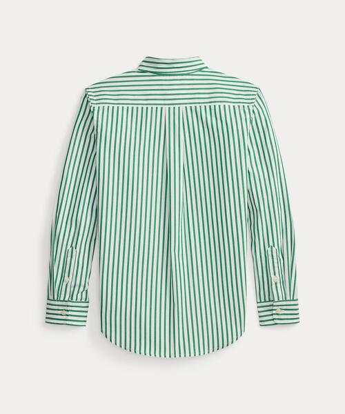 POLO RALPH LAUREN CHILDRENSWEAR（ポロ ラルフ ローレン チルドレンズウェア）の「ストライプド コットン ポプリン シャツ（シャツ/ブラウス・キッズ・グリーン・XL/S/L）」の2枚目の写真