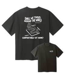 ブロマーブル オーバーサイズ 半袖Tシャツ [ダークグレー]
