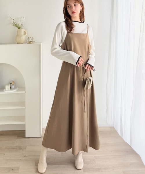 classicalelf(クラシカルエルフ)の「色っぽさと着回し力を兼ね備えた主役級ニット。スカラップ配色デザインニットプルオーバー(長袖)(ニット/セーター・レディース・ネイビー/モカ/ブラック/オフホワイト・X-LARGE/SMALL/MEDIUM/LARGE)」の10枚目の写真