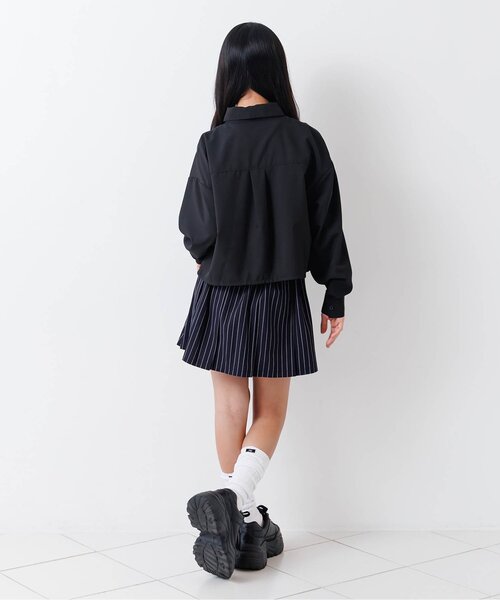 algy（アルジー）の「【セレモニー対応】シャツ&ネクタイセット（シャツ/ブラウス・キッズ・ブラック/オフホワイト・160/150/140/130）」の4枚目の写真