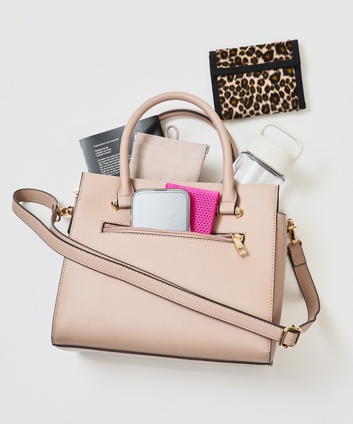 BEAMS HEART（ビームスハート）の「ファンクショナル ボストン26SS（ショルダーバッグ・レディース・ピンク/ブラウン/ブラック・ONE SIZE）」の3枚目の写真